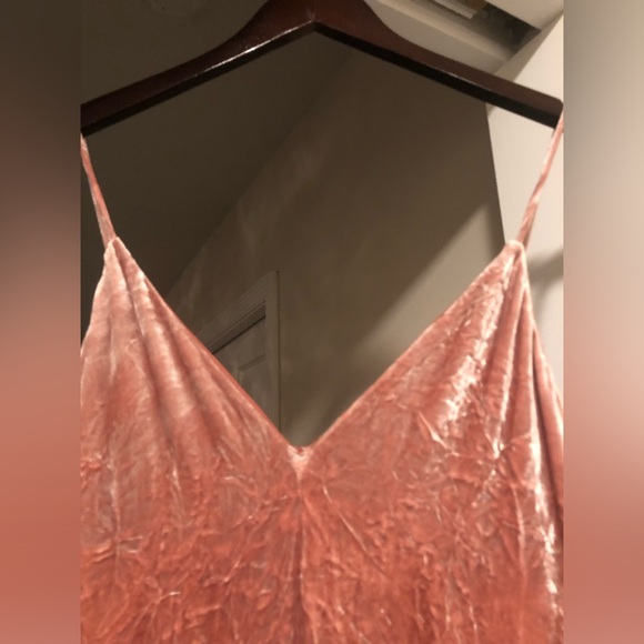 🥳B-DAY SALE❤️THEORY Ballet Pink Velvet Aline Dress Size 10 - Picture 3 of 8